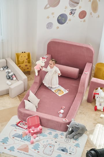 Selnor Barnsäng 90x90x210 cm - Rosa - Barn & bebis - Barnmöbler - Barnsäng & juniorsäng