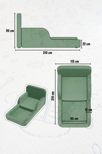 Selnor Barnsäng 90x90x210 cm - Rosa - Barn & bebis - Barnmöbler - Barnsäng & juniorsäng