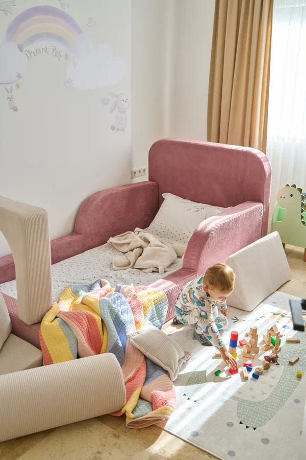 Selnor Barnsäng 90x90x210 cm - Rosa - Barn & bebis - Barnmöbler - Barnsäng & juniorsäng