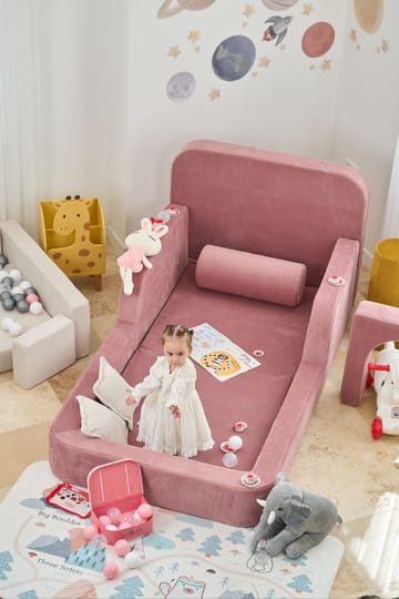 Selnor Barnsäng 90x90x210 cm - Rosa - Barn & bebis - Barnmöbler - Barnsäng & juniorsäng
