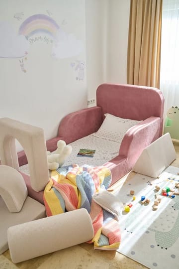 Selnor Barnsäng 90x90x210 cm - Rosa - Barn & bebis - Barnmöbler - Barnsäng & juniorsäng