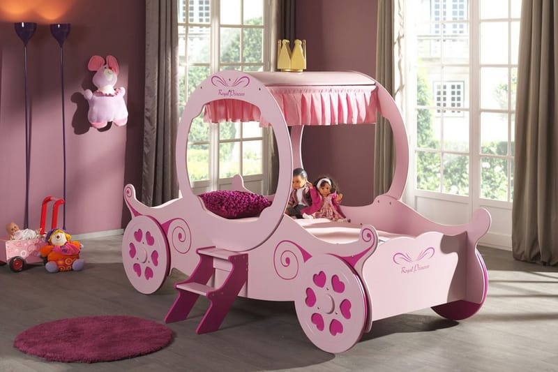 SKATTA Bilsäng Rosa - Rosa - Barn & bebis - Barnmöbler - Barnsäng & juniorsäng