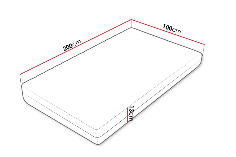 Unona Skummadrass 200x100 cm - Möbler - Sovrum - Madrasser - Skummadrasser