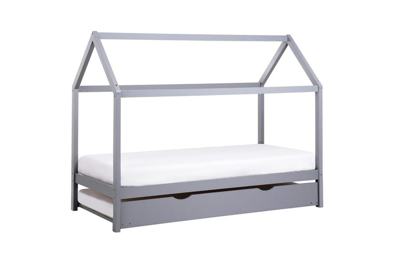 Utdragbar barnsäng Crillon - Grå - Barn & bebis - Barnmöbler - Barnsäng & juniorsäng - Hussäng