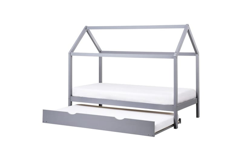 Utdragbar barnsäng Crillon - Grå - Barn & bebis - Barnmöbler - Barnsäng & juniorsäng - Hussäng