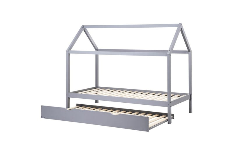 Utdragbar barnsäng Crillon - Grå - Barn & bebis - Barnmöbler - Barnsäng & juniorsäng - Hussäng