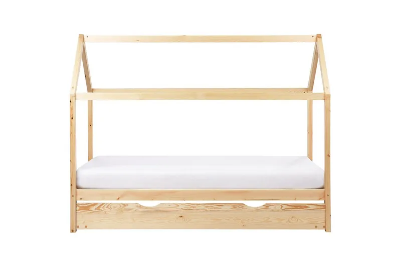 Utdragbar barnsäng Crillon - Ljus trä - Barn & bebis - Barnmöbler - Barnsäng & juniorsäng - Hussäng