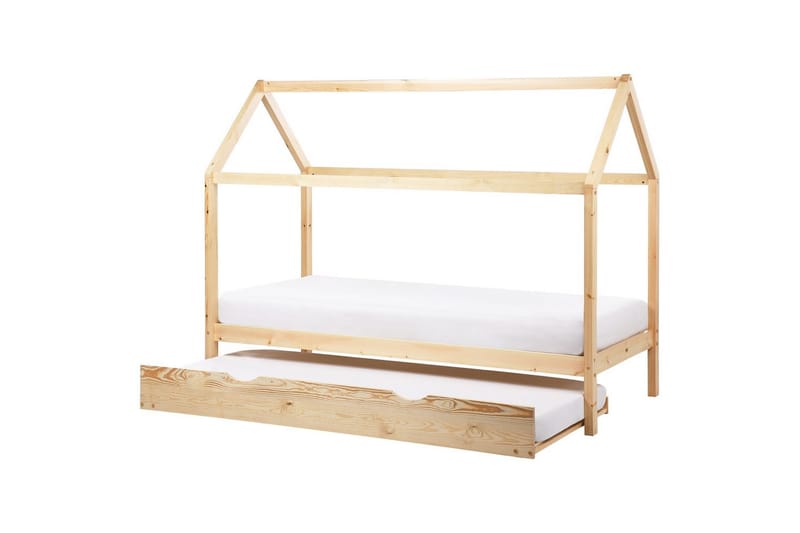 Utdragbar barnsäng Crillon - Ljus trä - Barn & bebis - Barnmöbler - Barnsäng & juniorsäng - Hussäng