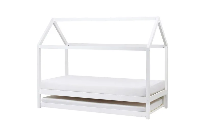 Utdragbar barnsäng Crillon - Vit - Barn & bebis - Barnmöbler - Barnsäng & juniorsäng - Hussäng