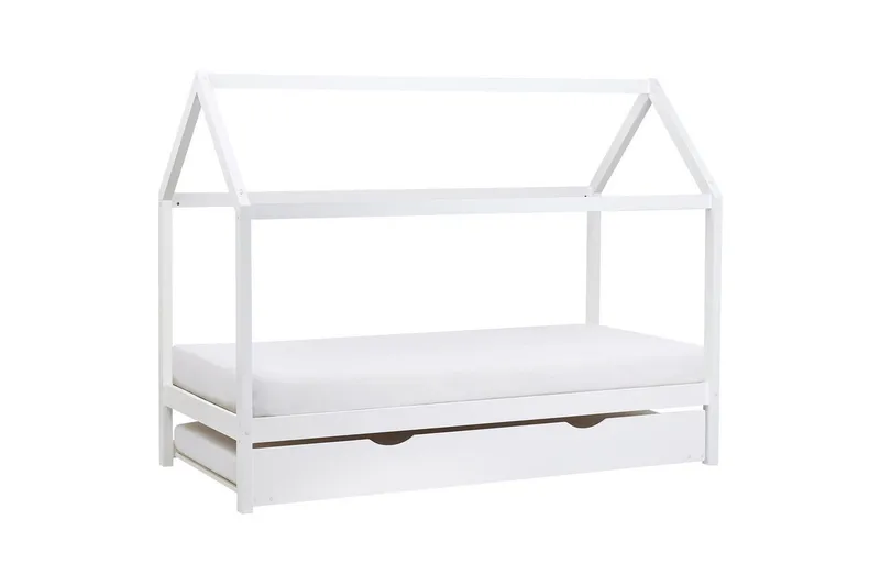 Utdragbar barnsäng Crillon - Vit - Barn & bebis - Barnmöbler - Barnsäng & juniorsäng - Hussäng