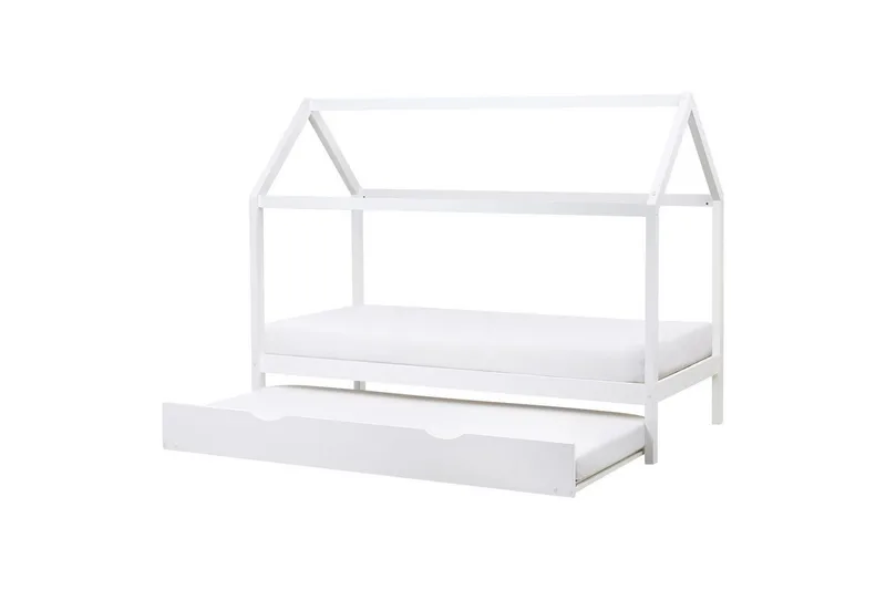 Utdragbar barnsäng Crillon - Vit - Barn & bebis - Barnmöbler - Barnsäng & juniorsäng - Hussäng
