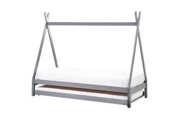 Utdragbar barnsäng Talmontiers - Grå - Barn & bebis - Barnmöbler - Barnsäng & juniorsäng - Hussäng