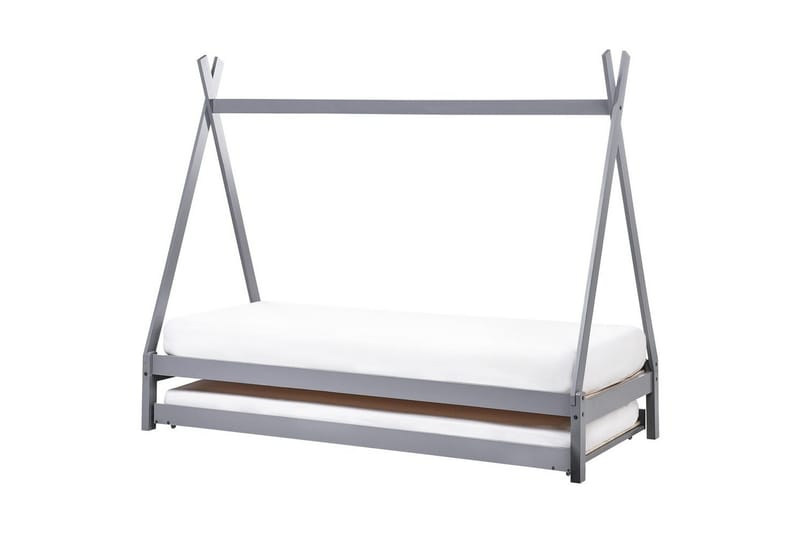 Utdragbar barnsäng Talmontiers - Grå - Barn & bebis - Barnmöbler - Barnsäng & juniorsäng - Hussäng