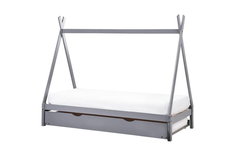 Utdragbar barnsäng Talmontiers - Grå - Barn & bebis - Barnmöbler - Barnsäng & juniorsäng - Hussäng