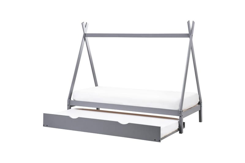 Utdragbar barnsäng Talmontiers - Grå - Barn & bebis - Barnmöbler - Barnsäng & juniorsäng - Hussäng