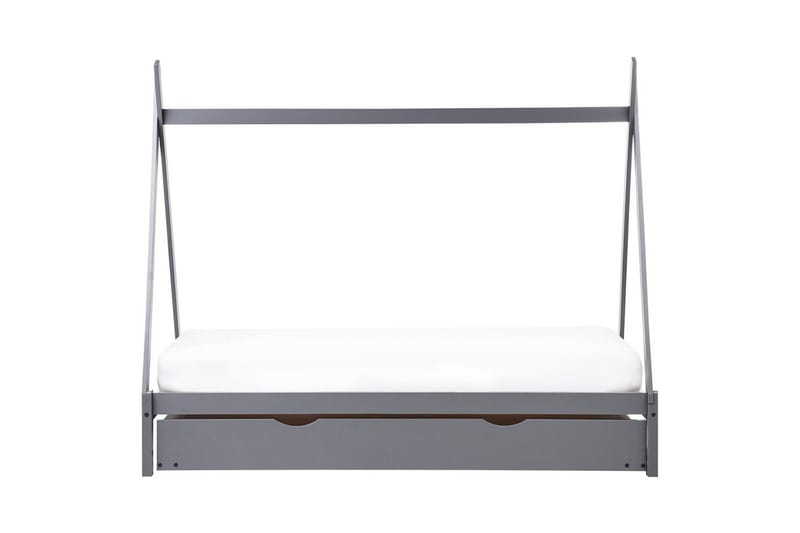 Utdragbar barnsäng Talmontiers - Grå - Barn & bebis - Barnmöbler - Barnsäng & juniorsäng - Hussäng