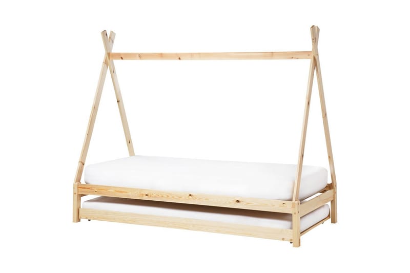 Utdragbar barnsäng Talmontiers - Ljus trä - Barn & bebis - Barnmöbler - Barnsäng & juniorsäng - Hussäng