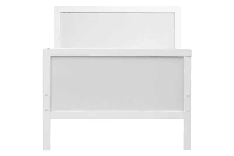 Utdragbar småbarnssäng Montigny - Vit - Barn & bebis - Barnmöbler - Barnsäng & juniorsäng