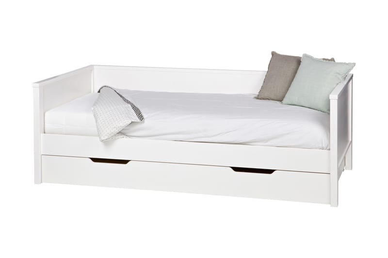 ALFWIN Bäddsoffa 100x200 Vit Tall - Vit - Barn & bebis - Barnmöbler - Barnsoffa