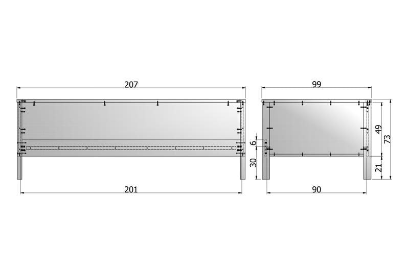 ALFWIN Dagbädd/Juniorsäng 100x200 Grön Tall - Grön - Barn & bebis - Barnmöbler - Barnsoffa