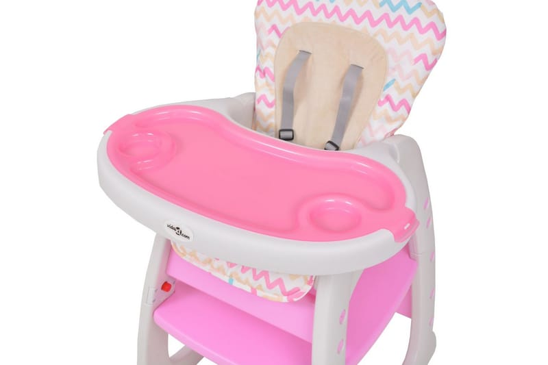 3-i-1 Konvertibel barnstol med bord rosa - Rosa - Barnstolar & fåtöljer - Barnrum
