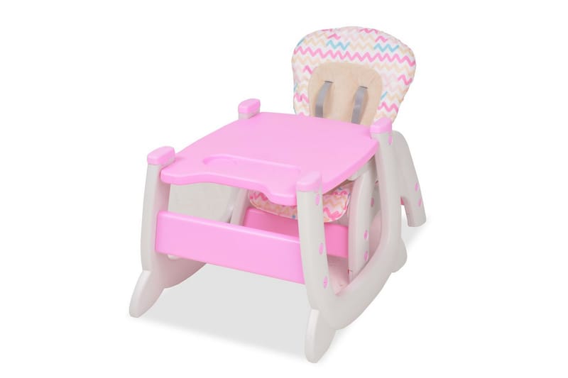 3-i-1 Konvertibel barnstol med bord rosa - Rosa - Barnstolar & fåtöljer - Barnrum