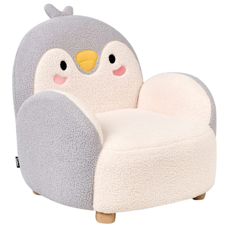 Barnfåtölj Hervik - Grå, vit, brun/50x55x60 - Barn & bebis - Barnmöbler - Barnstolar & fåtöljer - Barnfåtölj