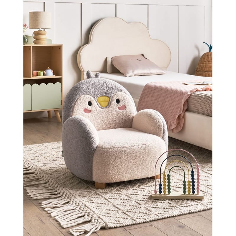 Barnfåtölj Hervik - Grå, vit, brun/50x55x60 - Barn & bebis - Barnmöbler - Barnstolar & fåtöljer - Barnfåtölj