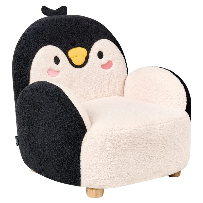 Barnfåtölj Hervik - Svart, vit, brun/50x55x60 - Barn & bebis - Barnmöbler - Barnstolar & fåtöljer - Barnfåtölj