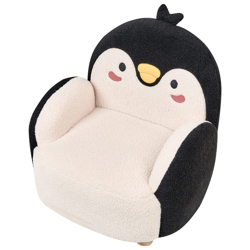 Barnfåtölj Hervik - Svart, vit, brun/50x55x60 - Barn & bebis - Barnmöbler - Barnstolar & fåtöljer - Barnfåtölj