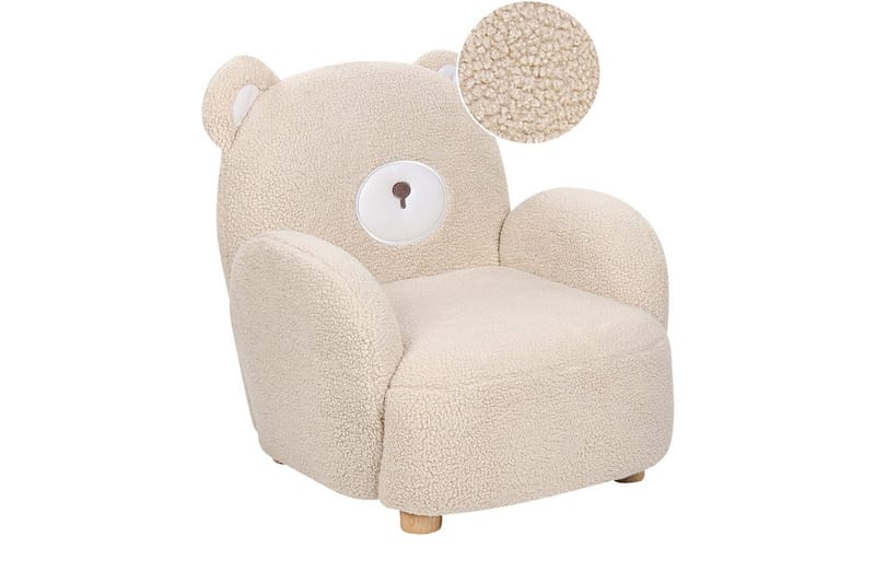 Barnstol Boo Beige/ljust trä - Beige/ljust trä - Barn & bebis - Barnmöbler - Barnstolar & fåtöljer - Barnfåtölj