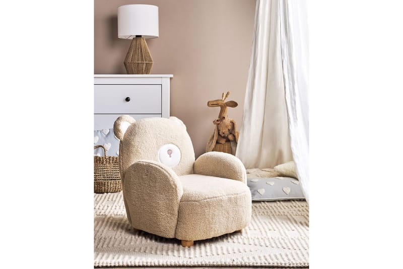 Barnstol Boo Beige/ljust trä - Beige/ljust trä - Barn & bebis - Barnmöbler - Barnstolar & fåtöljer - Barnfåtölj