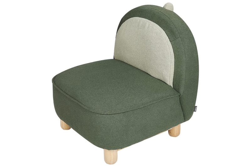 Barnstol Faborg Grönt/ljust trä/beige - Grönt/ljust trä/beige - Barn & bebis - Barnmöbler - Barnstolar & fåtöljer - Barnfåtölj