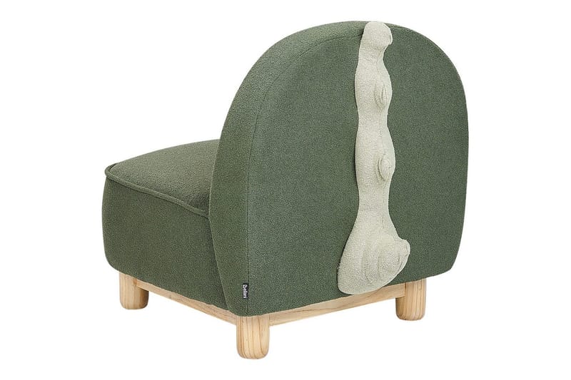 Barnstol Faborg Grönt/ljust trä/beige - Grönt/ljust trä/beige - Barn & bebis - Barnmöbler - Barnstolar & fåtöljer - Barnfåtölj