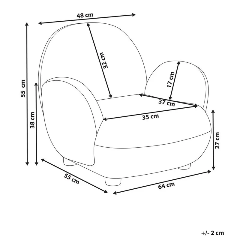 Barnstol Hem - Beige, ljust trä - Barn & bebis - Barnmöbler - Barnstolar & fåtöljer - Barnfåtölj