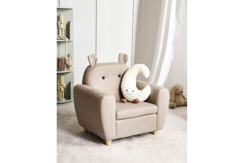 Barnstol Maribo Taupe/ljust trä - Taupe/ljust trä - Barn & bebis - Barnmöbler - Barnstolar & fåtöljer - Skrivbordsstol barn