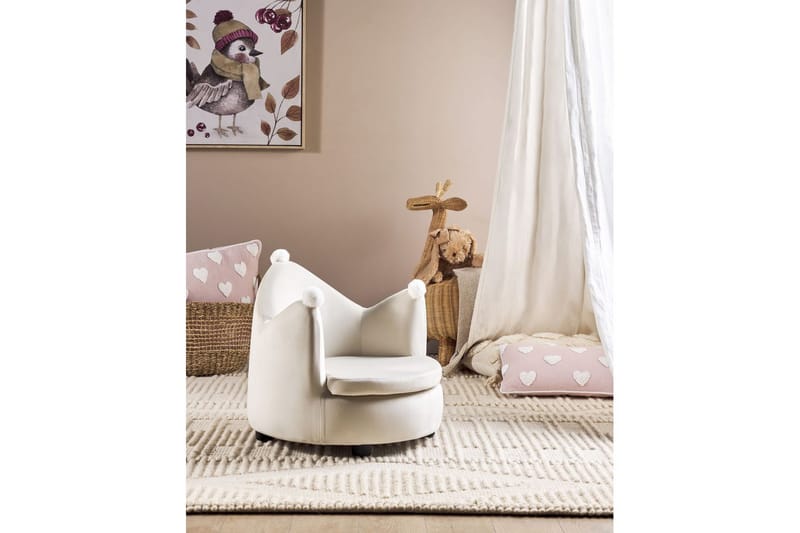 Barnstol Vega Beige/svart - Beige/svart - Barn & bebis - Barnmöbler - Barnstolar & fåtöljer - Barnfåtölj