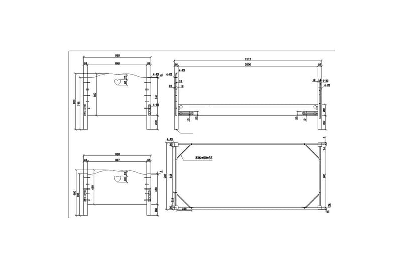 Säng med låda Amori 90 x 200 cm White - Barn & bebis - Barnmöbler - Barnsäng & juniorsäng