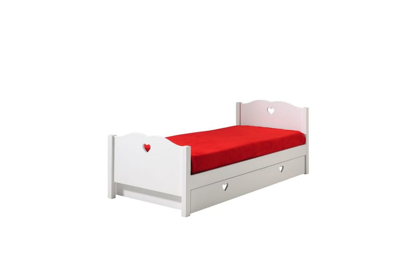 Säng med låda Amori 90 x 200 cm White - Barn & bebis - Barnmöbler - Barnsäng & juniorsäng