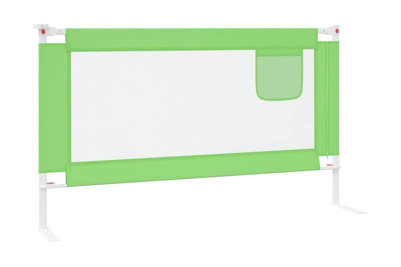 Sängskena för barn grön 140x25 cm tyg - Grön - Barnsäng & juniorsäng - Barnrum