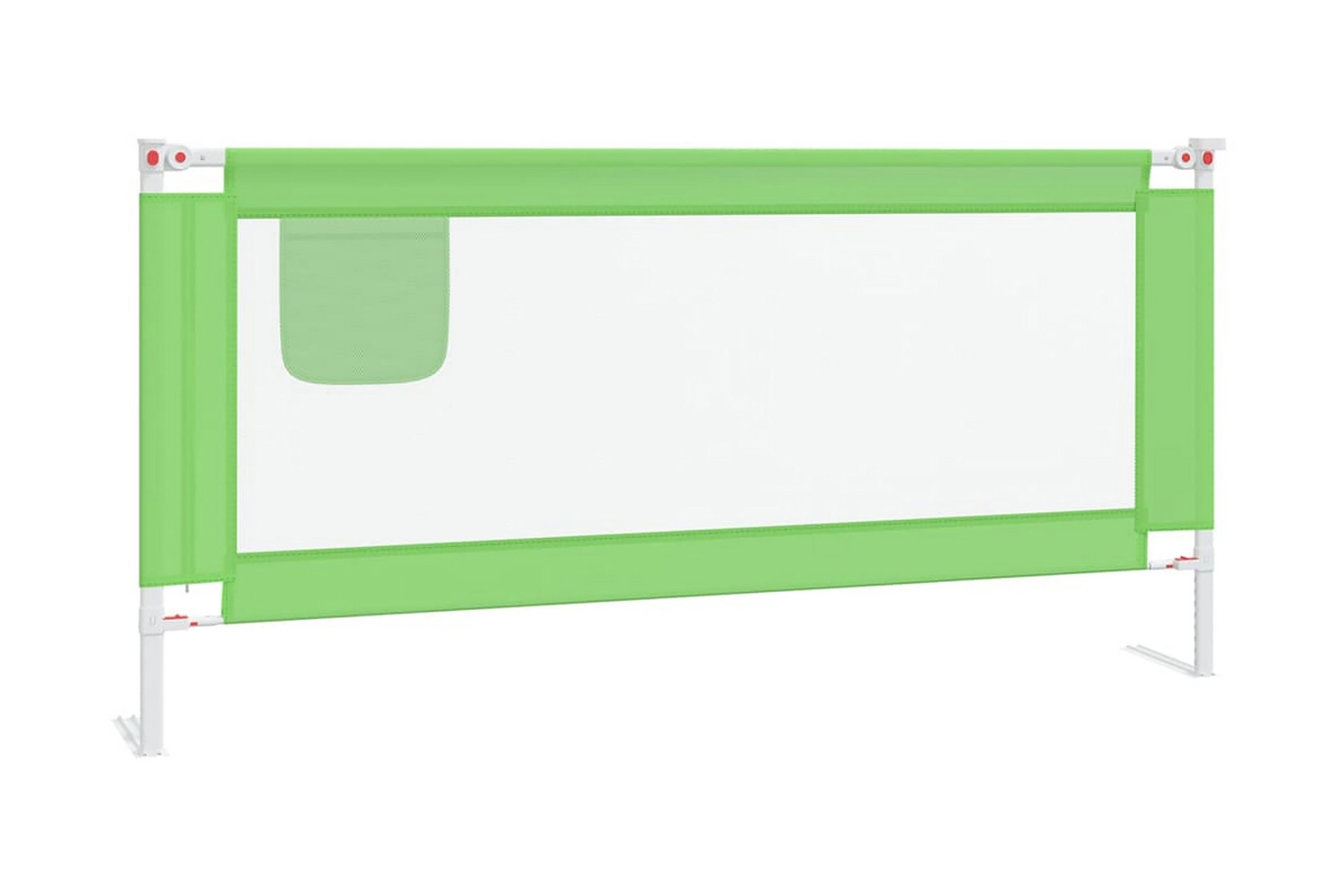 Sängskena för barn grön 190×25 cm tyg – Grön