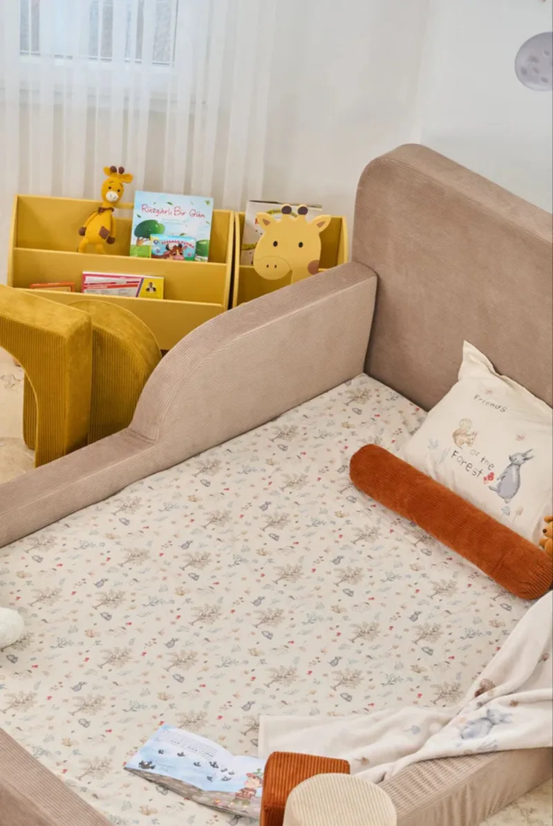 Selnor Barnsäng 115x90x210 cm - Beige - Barn & bebis - Barnmöbler - Barnsäng & juniorsäng