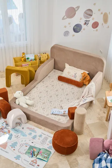 Selnor Barnsäng 115x90x210 cm - Beige - Barn & bebis - Barnmöbler - Barnsäng & juniorsäng