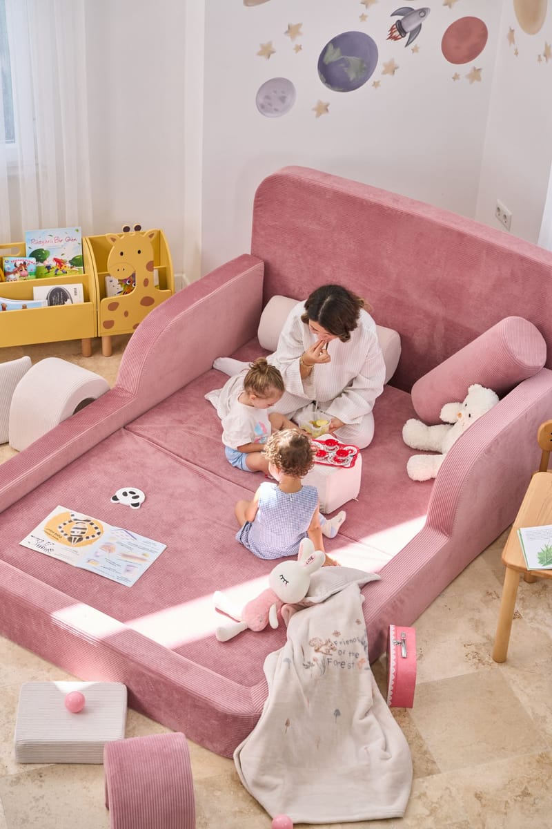 Selnor Barnsäng 115x90x210 cm - Rosa - Barn & bebis - Barnmöbler - Barnsäng & juniorsäng