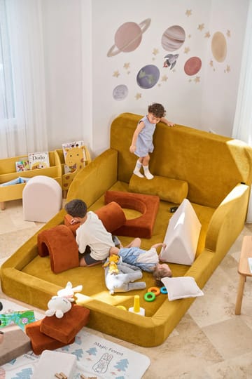 Selnor Barnsäng 115x90x210 cm - Senapsgul - Barn & bebis - Barnmöbler - Barnsäng & juniorsäng