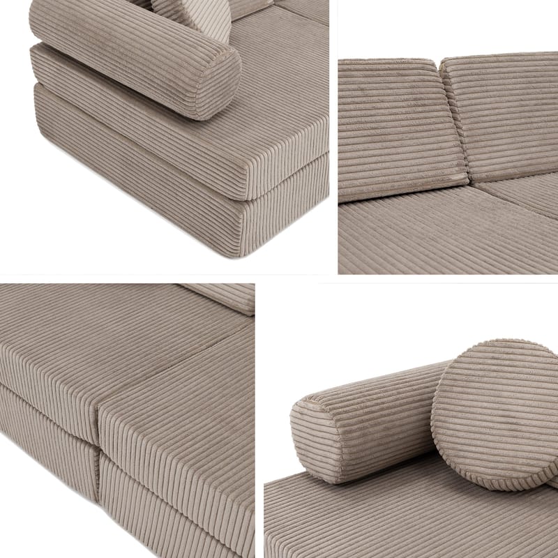 Tharosin 2-sits Barnsoffa - varmgrå - Barn & bebis - Barnmöbler - Barnsoffa
