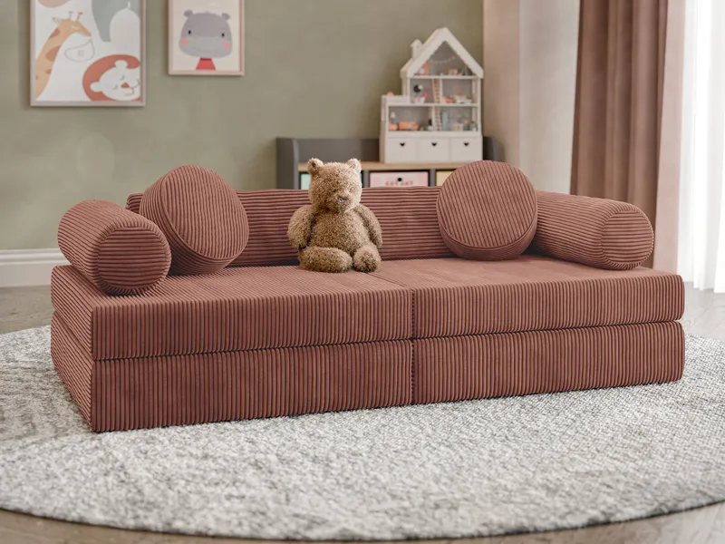 Tharosin Barnsoffa - Rosa - Barn & bebis - Barnmöbler - Barnsoffa