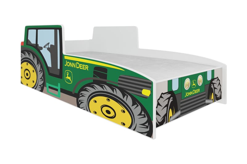 TREKTA Barnsäng 80x160 cm Traktor Grön - Barnsäng & juniorsäng - Barnrum