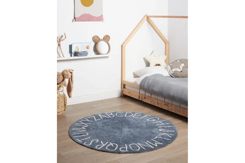 Barnmatta Vurgun - Blå, Vit - Barn & bebis - Barntextilier - Barnmattor