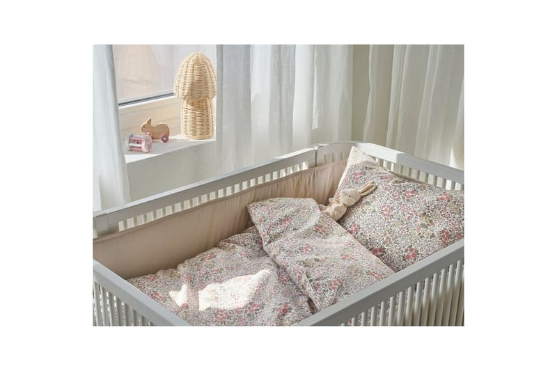 Påslakanset till Spjälsäng 2-Dels Floret Sand - Brun - Barn & bebis - Barntextilier - Barnsängkläder - Bäddset barn